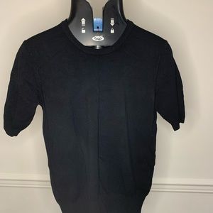 Philosophy medium short sleeve black knit sweater